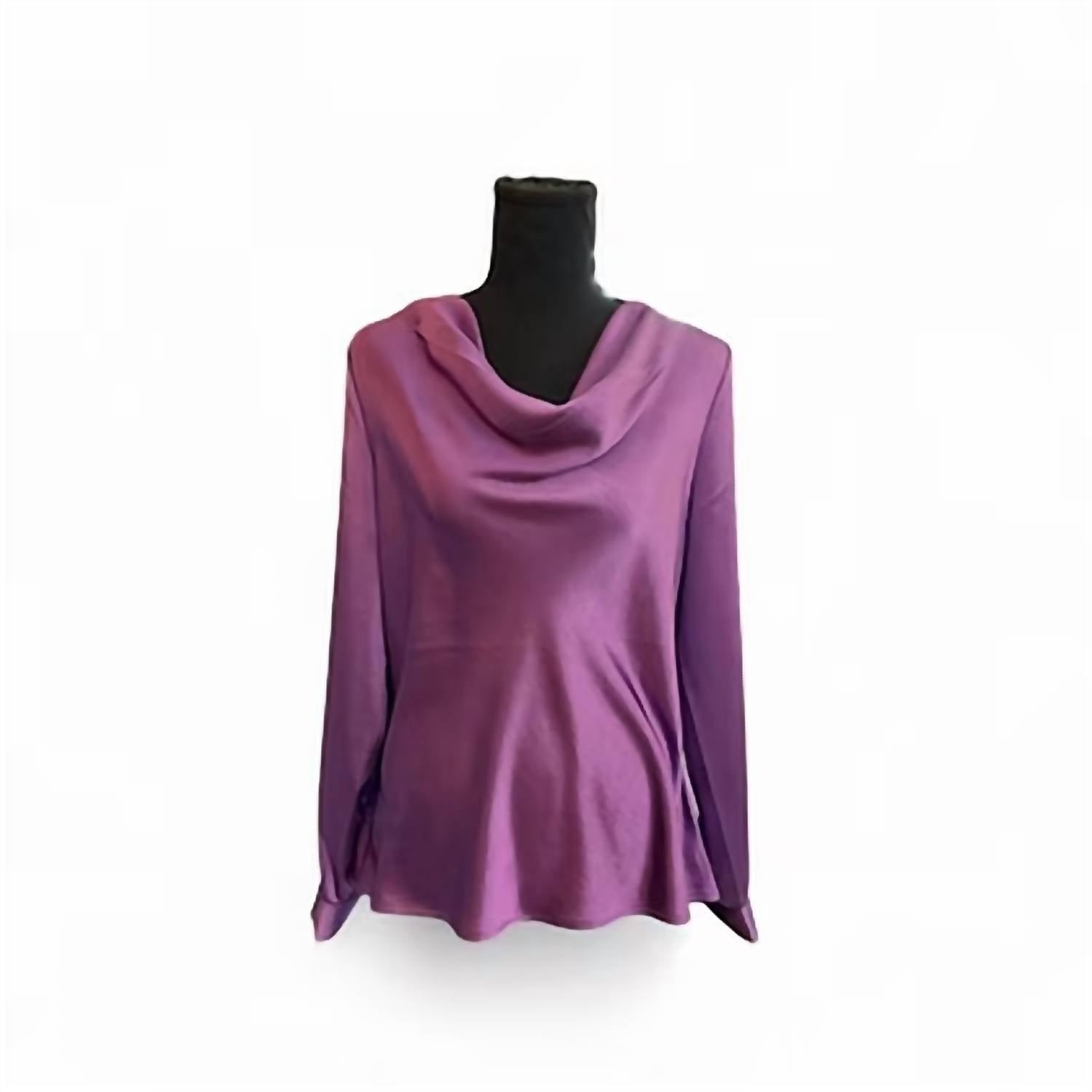 George W. Davies - Women's Satin Cowl Neck Top
