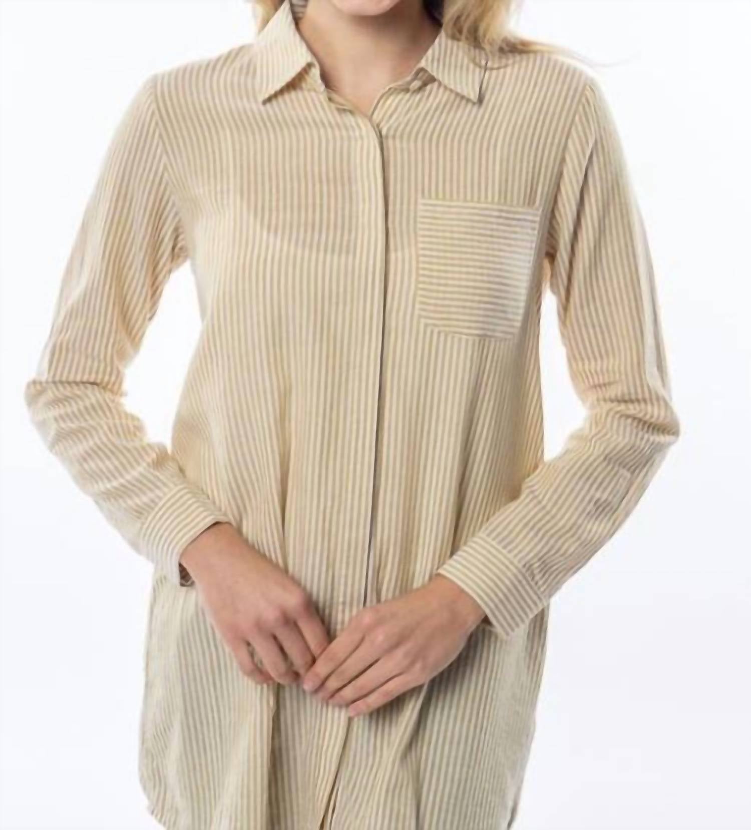 Tea N Rose - Collared Button Tunic Top