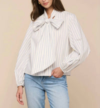 L'Agence - Deon Tie Neck Blouse
