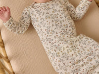 Quincy Mae - Baby Bamboo Gown And Hat Set