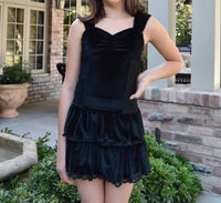 Flowers By Zoe - Girls Olympia Lace Velvet Top