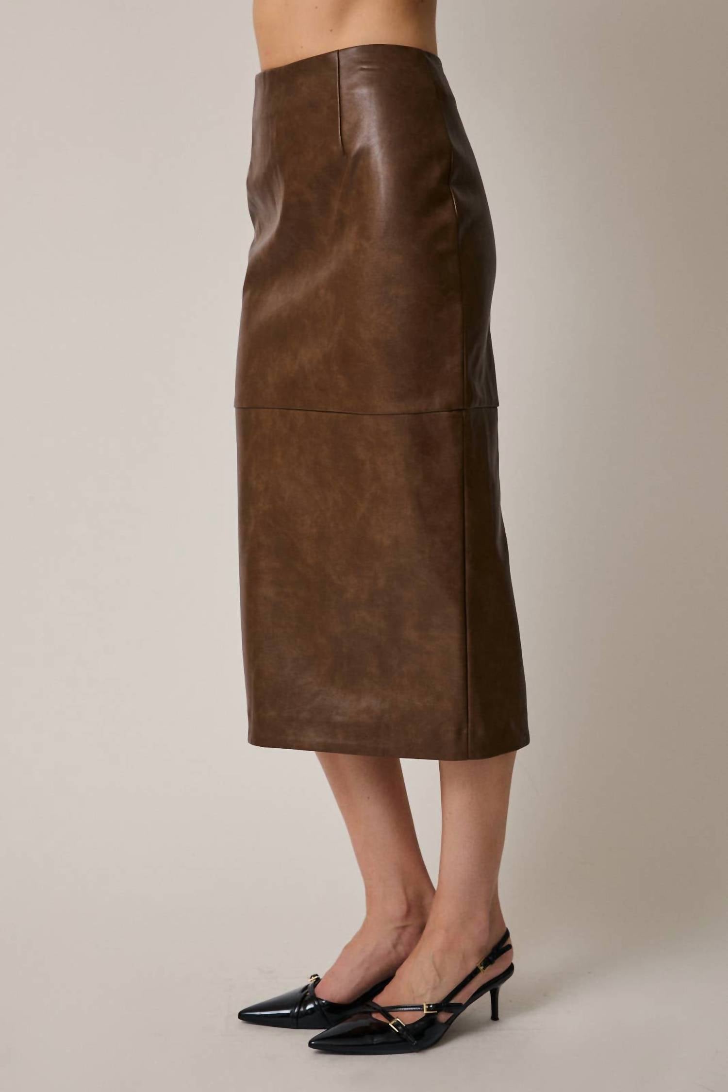 Le Lis - Alice Leather Skirt