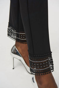 Joseph Ribkoff - Pull-on Lace Cuff Straight Pant