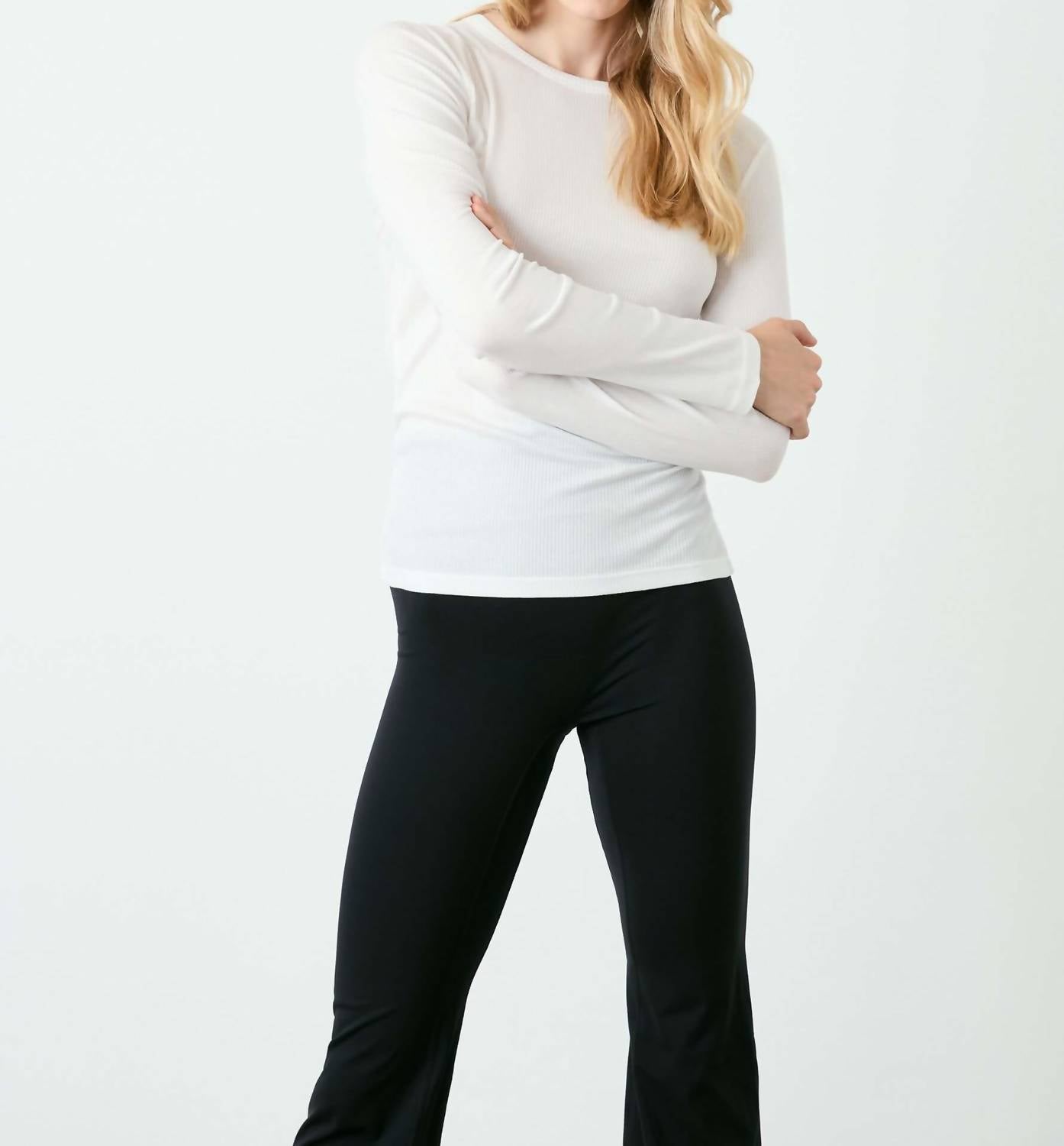 Bandier - Rivington Ribbed Long Sleeve Top