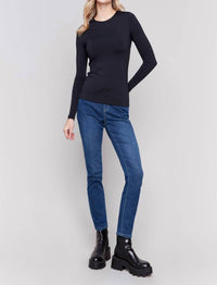 Charlie B - Long Sleeve Crew Stretch Top