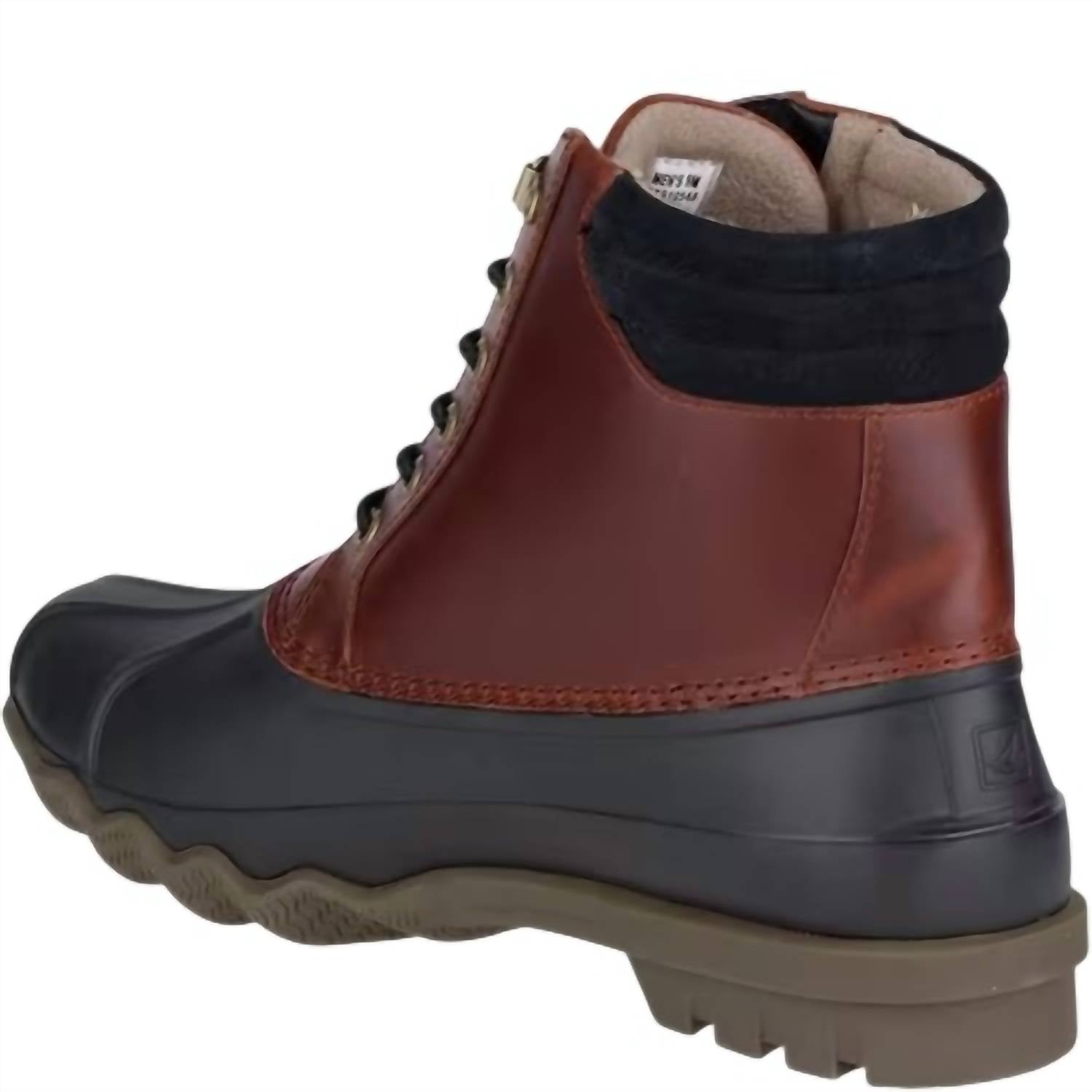 Sperry Men's Avenue Duck Boots in black amaretto - men's boots - alternate view