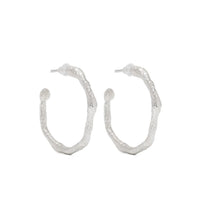 forte forte Women's Small Hoop Earrings in argento silver - women's jewelry