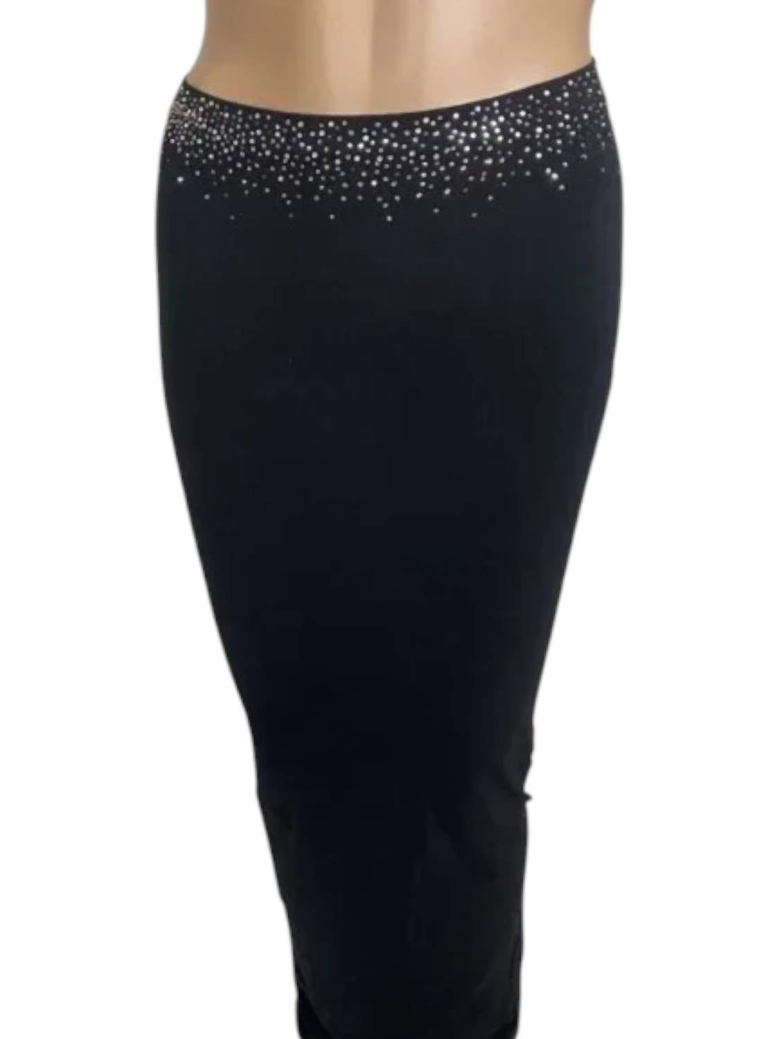 Wolford - Women’s Rhinestone Detail Waist Jersey Maxi Dress