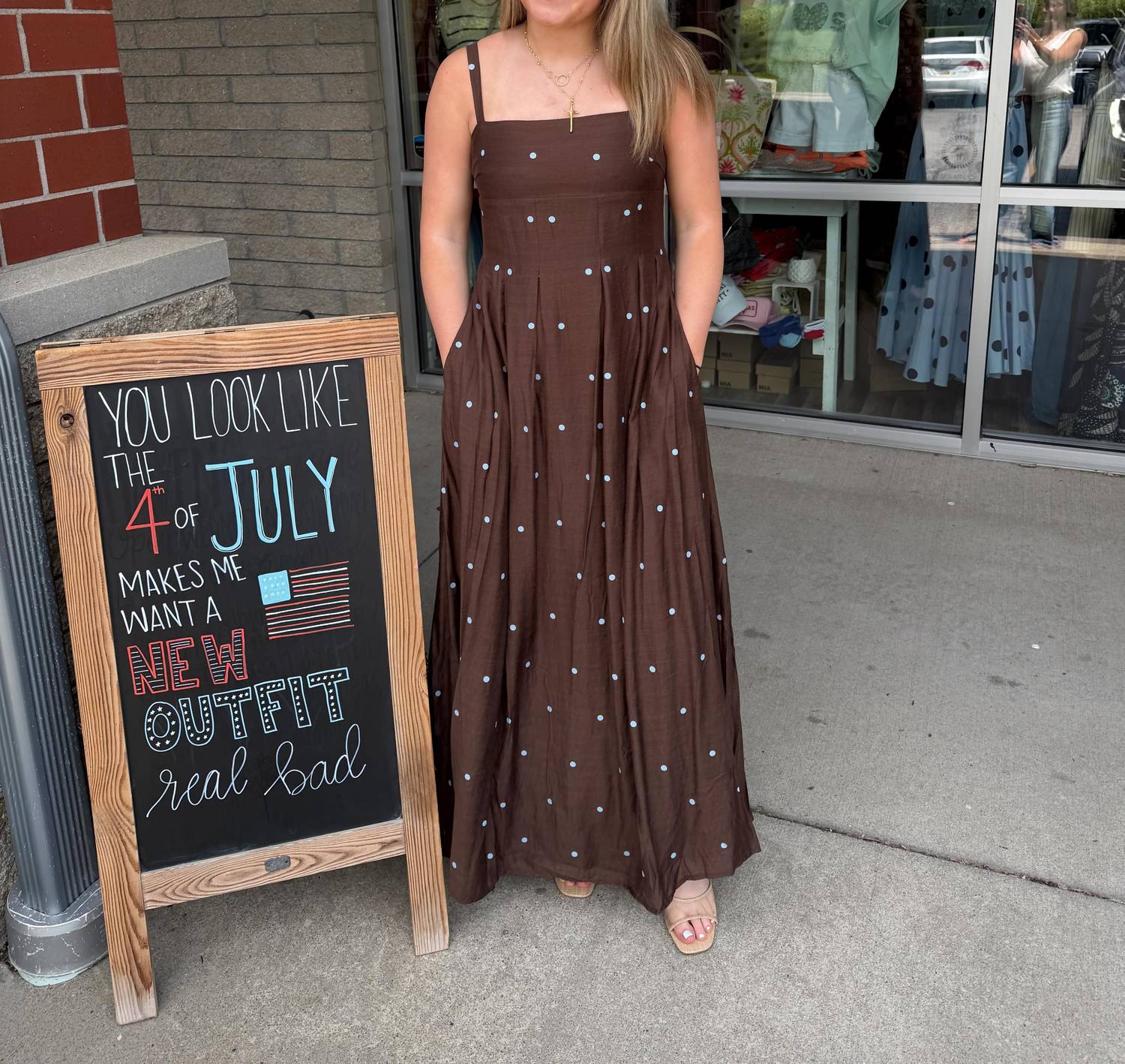 Klesis - Skyler Polka Dot Maxi Dress