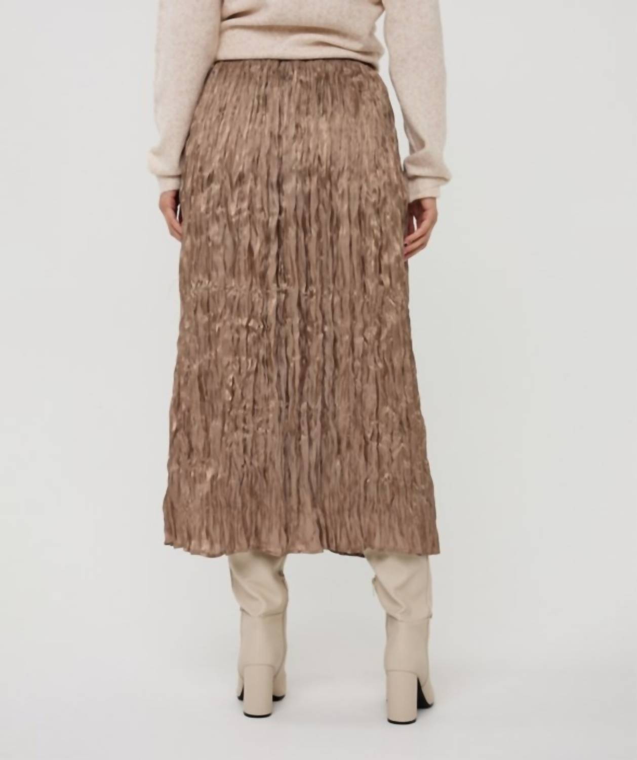 Esqualo - Crinkle Maxi Skirt