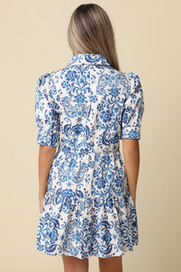 Olivaceous - Hunter Tie Front Mini Dress