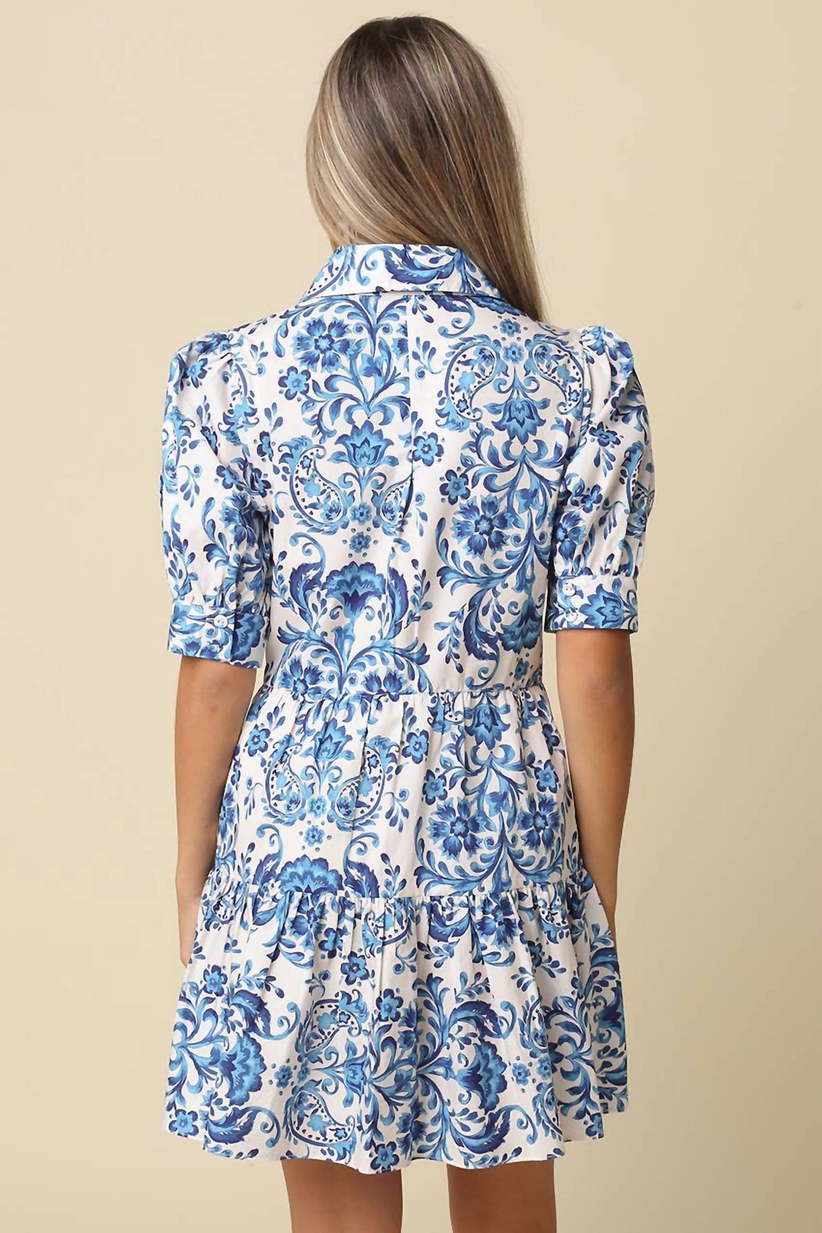 Olivaceous - Hunter Tie Front Mini Dress