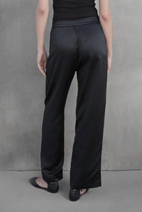 Velvet By Graham & Spencer - Modesto Silk Charmeuse Wide Leg Pant