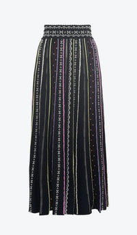Molli - Daiquiri 2 Long Dotted Swiss Knit Skirt