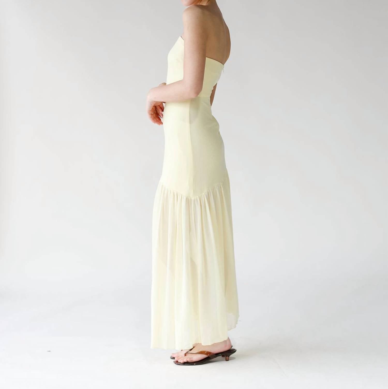 One And Only Collective - Buttercup Breeze Strapless Maxi Dress