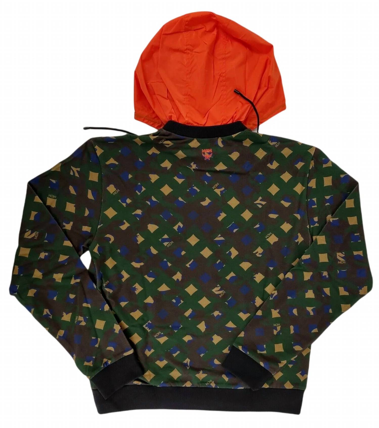 Mcm Worldwide - Men's Cotton Camo Lion Nylon Hood Sweatshirt