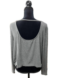 Vocal Apparel - Women's Long Sleeve Studded Open Back Shirt