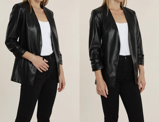 Dolce Cabo - Vegan Ruched Sleeve Blazer