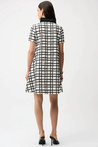 Joseph Ribkoff - Plaid Mini A-line Dress