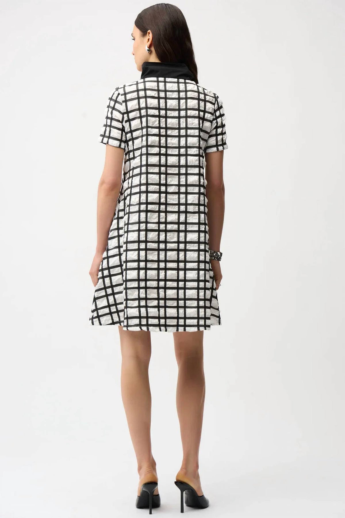 Joseph Ribkoff - Plaid Mini A-line Dress