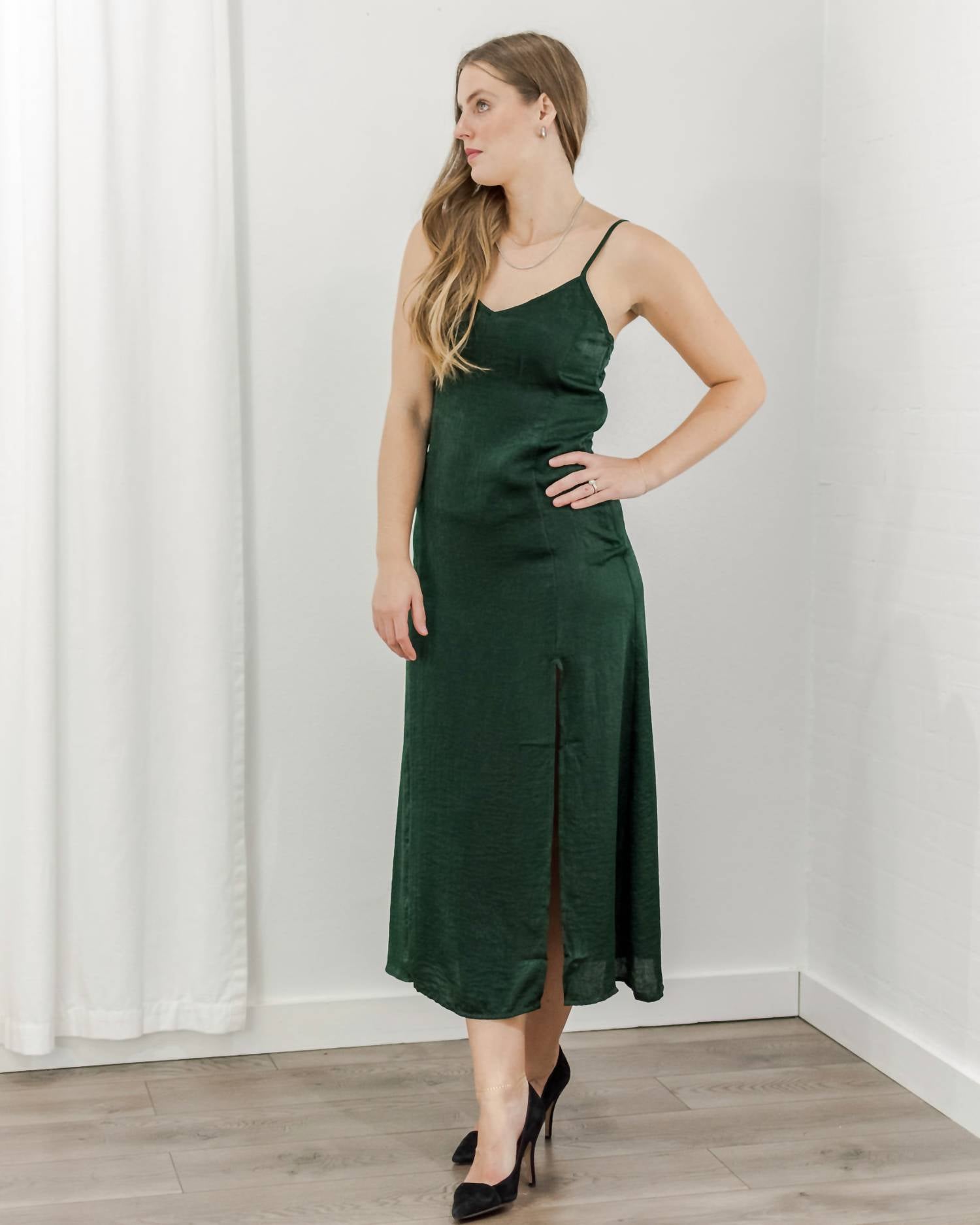 Saltwater Luxe - Crushed Satin Dress