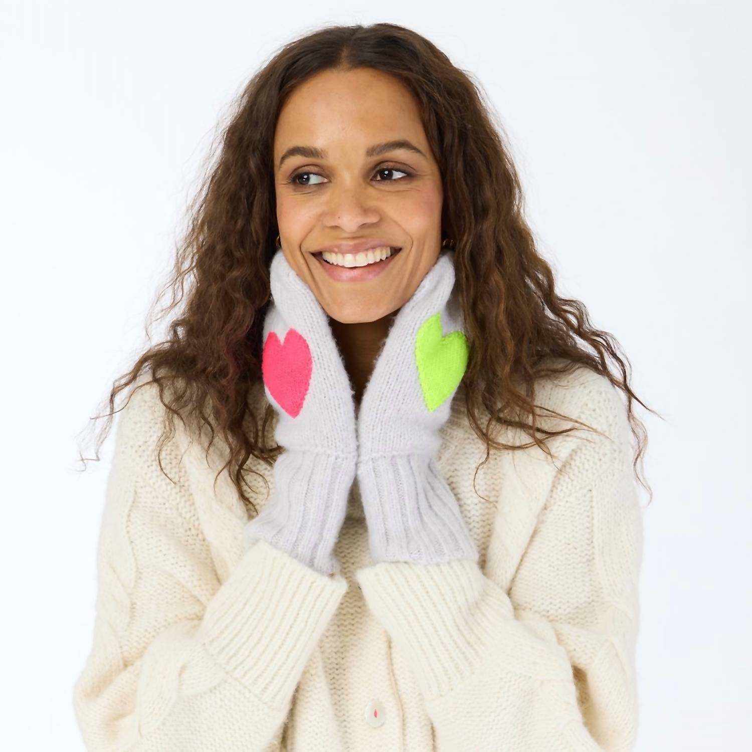 Kerri Rosenthal - Women's Silver Fox Patch Mittens
