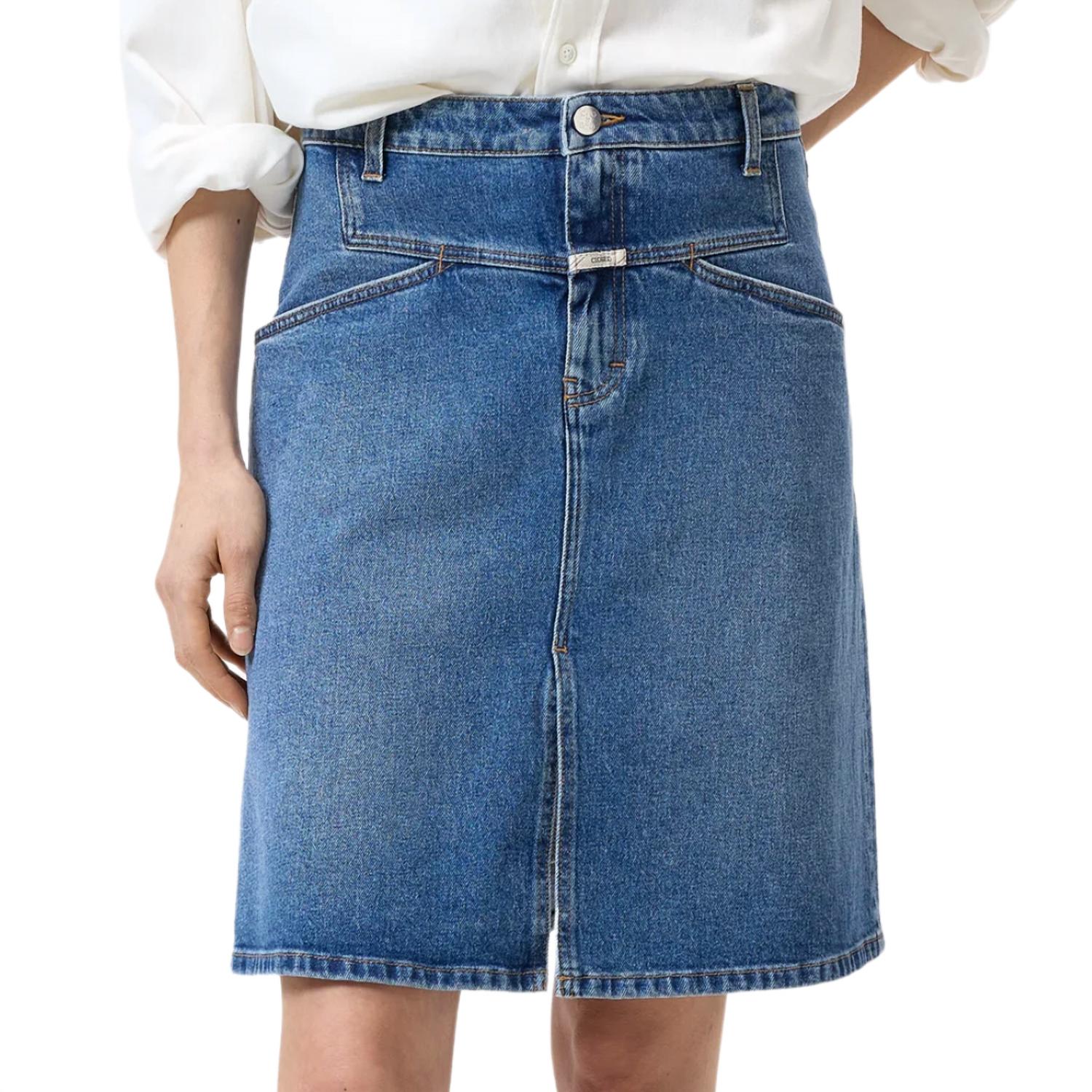 CLOSED Women's Tover X Denim Skirt in blue - women's skirt