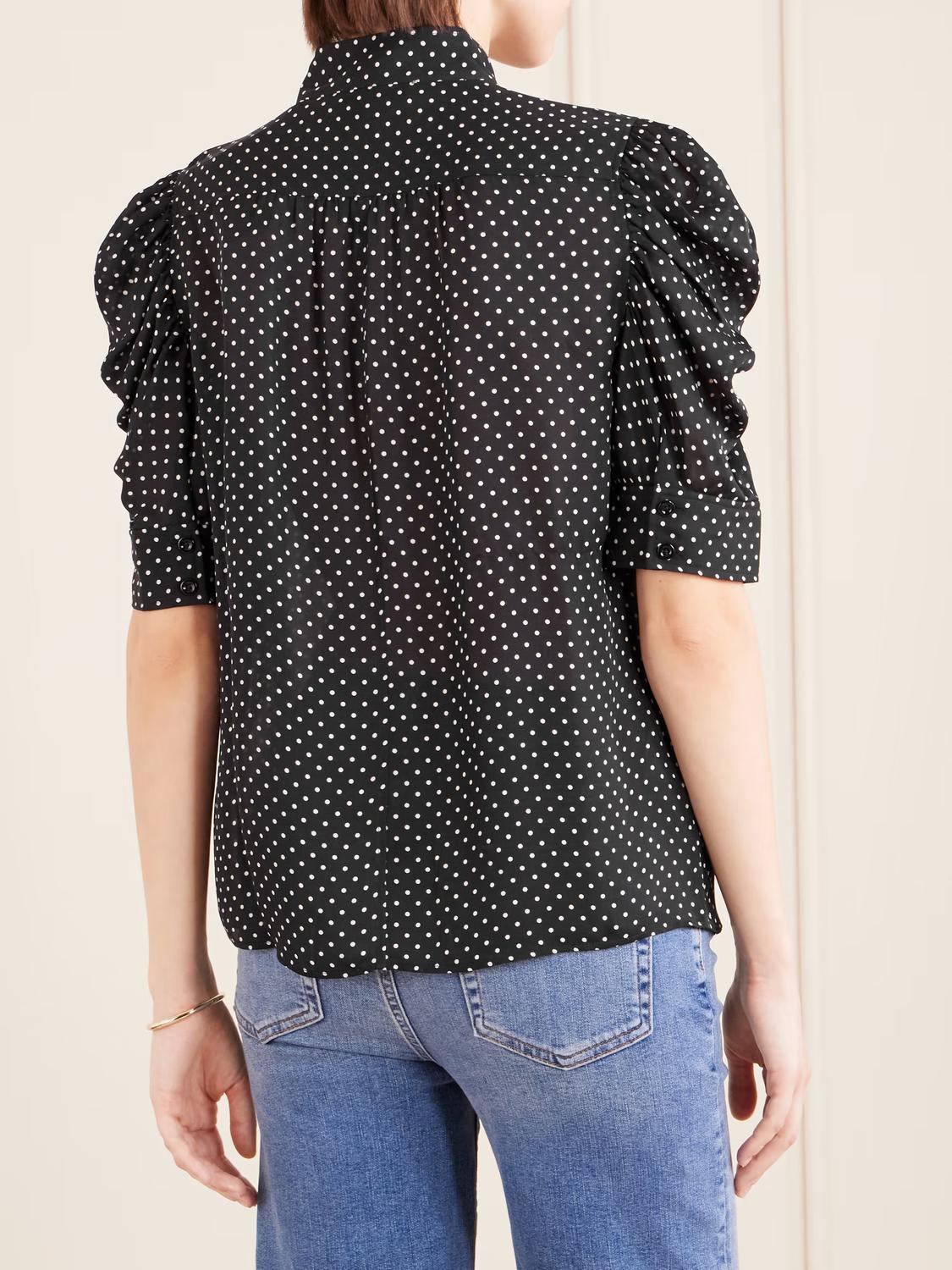 Frame - Gillian Polka Dot Blouse