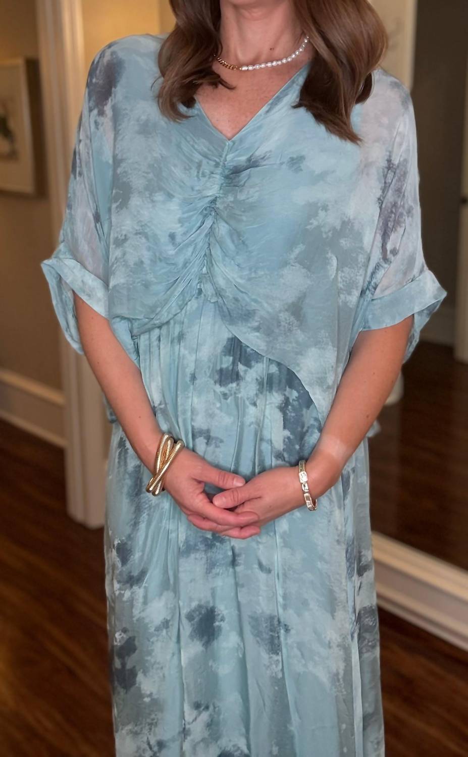 Look Mode Usa - Tie Dye Silk Dress