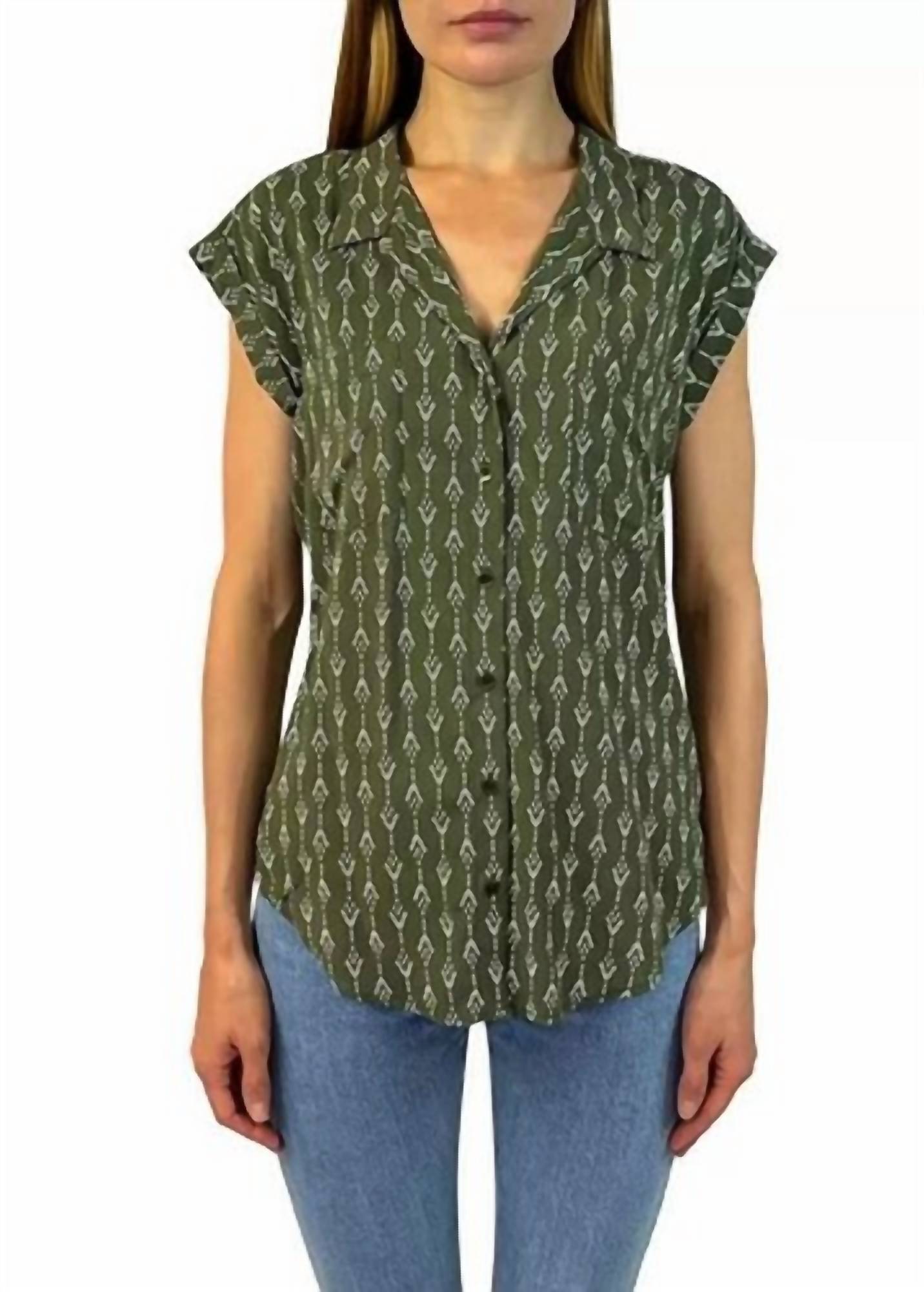 Jachs Girlfriend - Women's Button Front Blouse