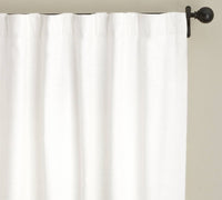 Pottery Barn Emery 3-in-1 Pole-top Blackout Curtain Panel - 50" X 108" in 1 pole top blackout curtain panel 50 x 108 in white - item - detail view