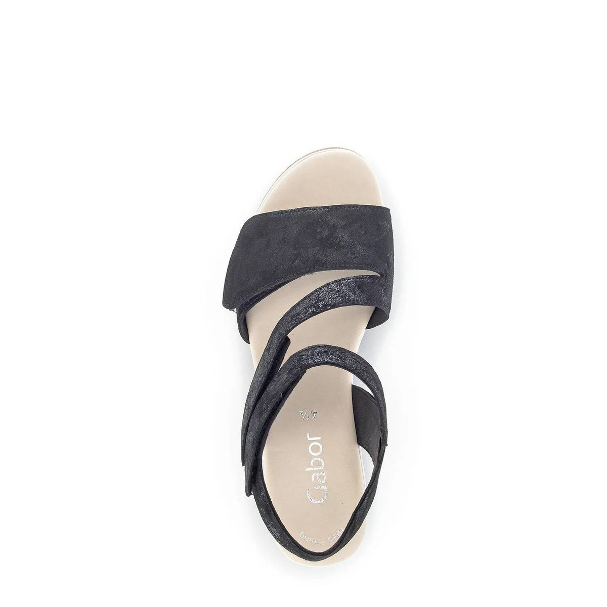 Gabor - Women's Quarter Strap Wedge Velcro Sandals