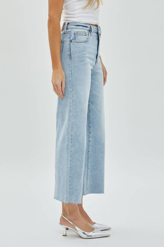 Hidden - Nori High Waist Cropped Wide Pants