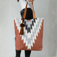 Panache Apparel - Women's Pom Tassel Cotton Tote