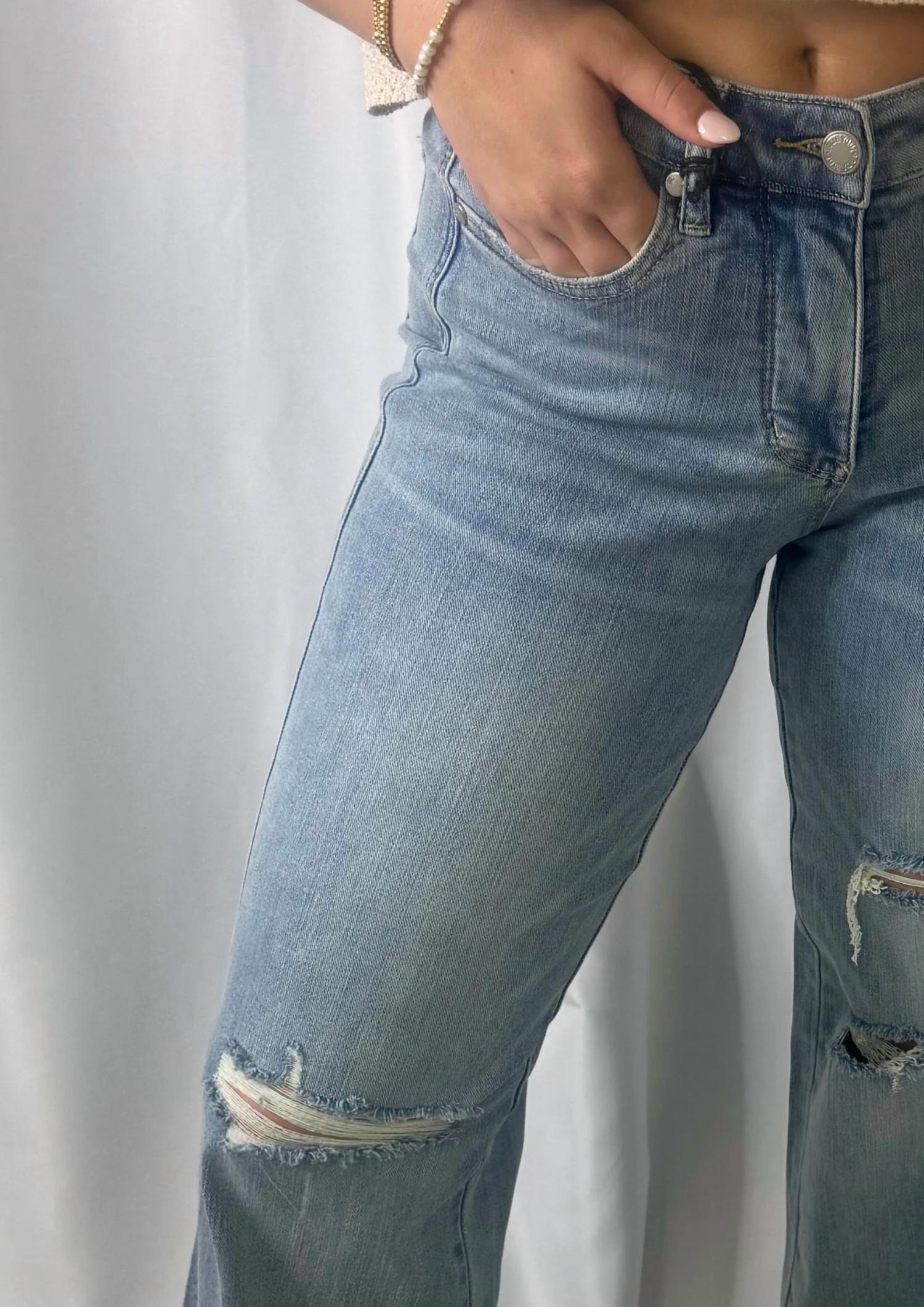 Judy Blue - Destroy Wide Leg Jeans