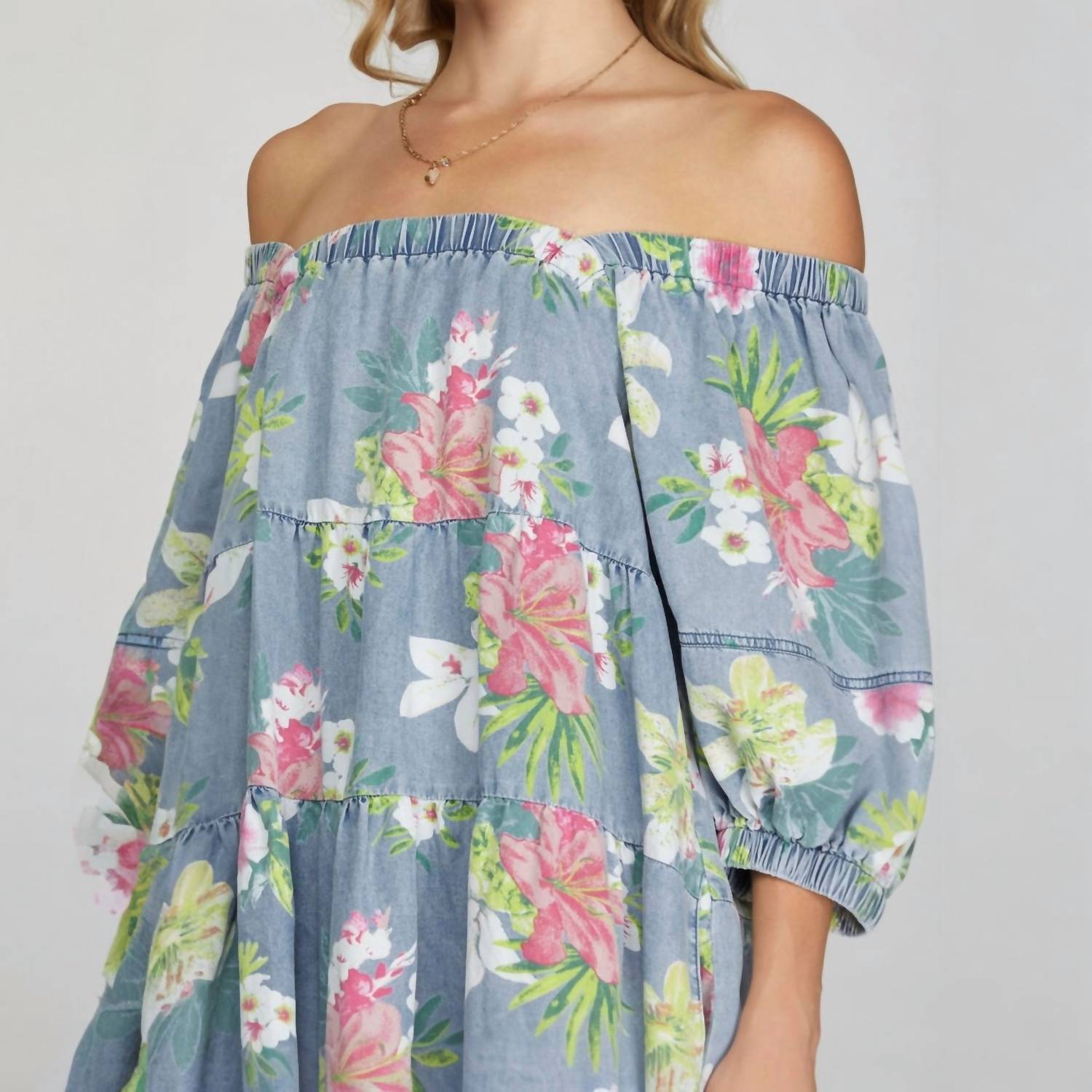 Fascination - Floral Print Mini Dress