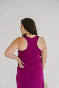 Mittoshop - Kelsey Scoop Neck Racerback Tank Maxi Dress