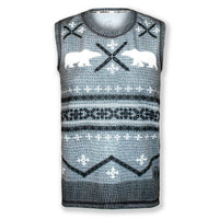 Inknburn - Men's Polar Bear Sleeveless Sweater Vest Tech Shirt