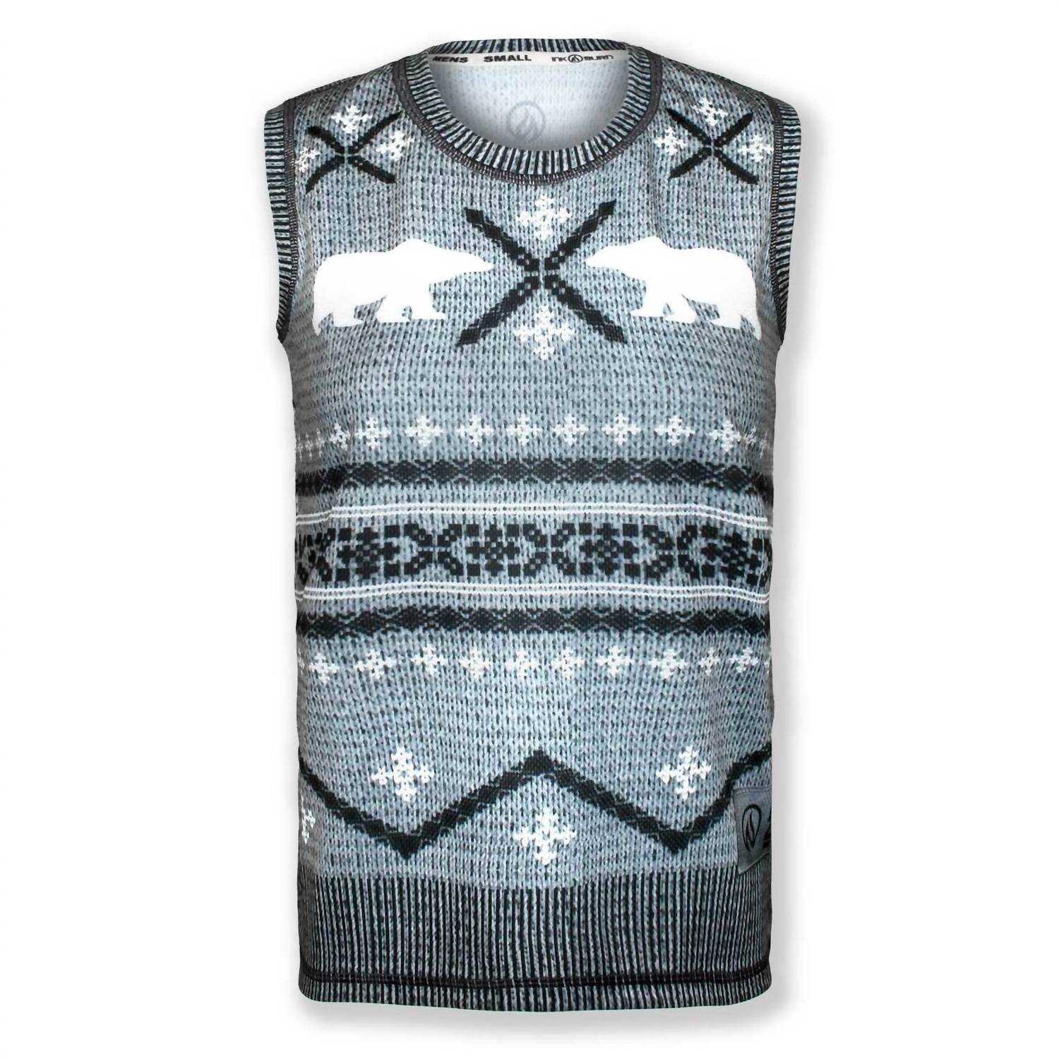Inknburn - Men's Polar Bear Sleeveless Sweater Vest Tech Shirt