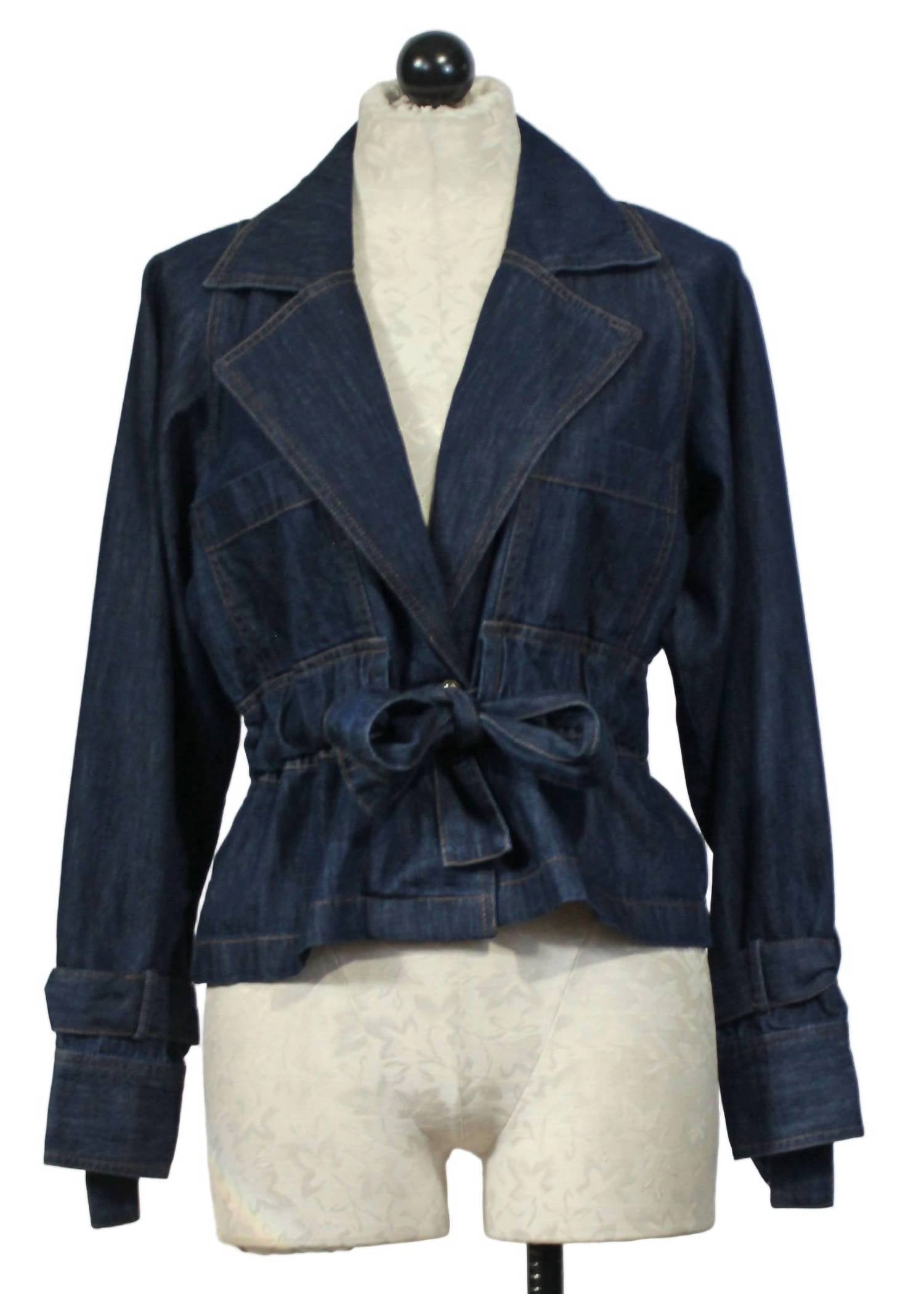 Emily Lovelock - Susan Belted Denim Jacket