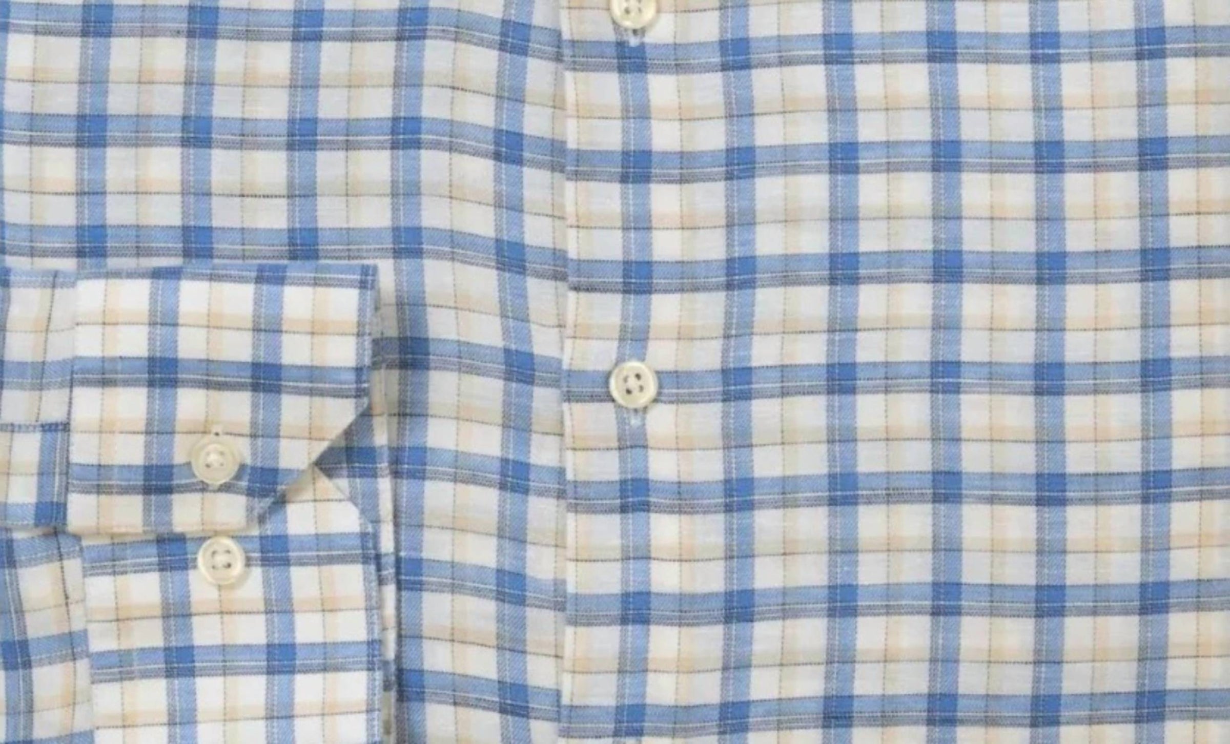 Scott Barber - Men's Coastal Linen Plaid Shirt
