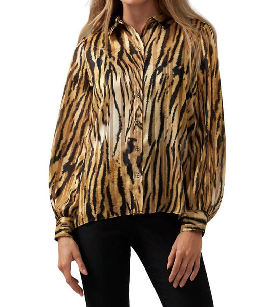 Joseph Ribkoff - Animal Print Button Down Top