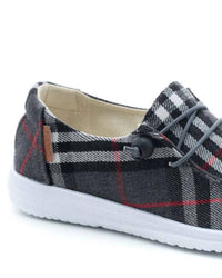 Corkys Footwear Women's Hey Girl Kayak Sneaker in grey flannel - women's sneaker - detail view