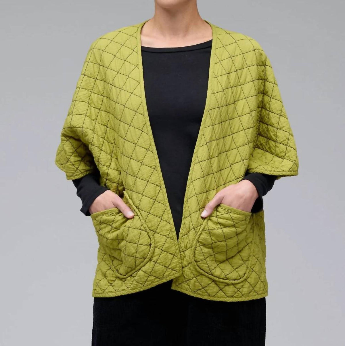 Cut Loose - Quilted Parachute Shawl Cardigan