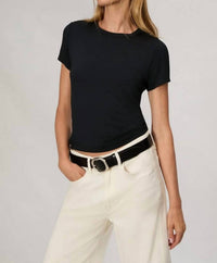 Rag & Bone Luca Baby Tee in black - women's t-shirt