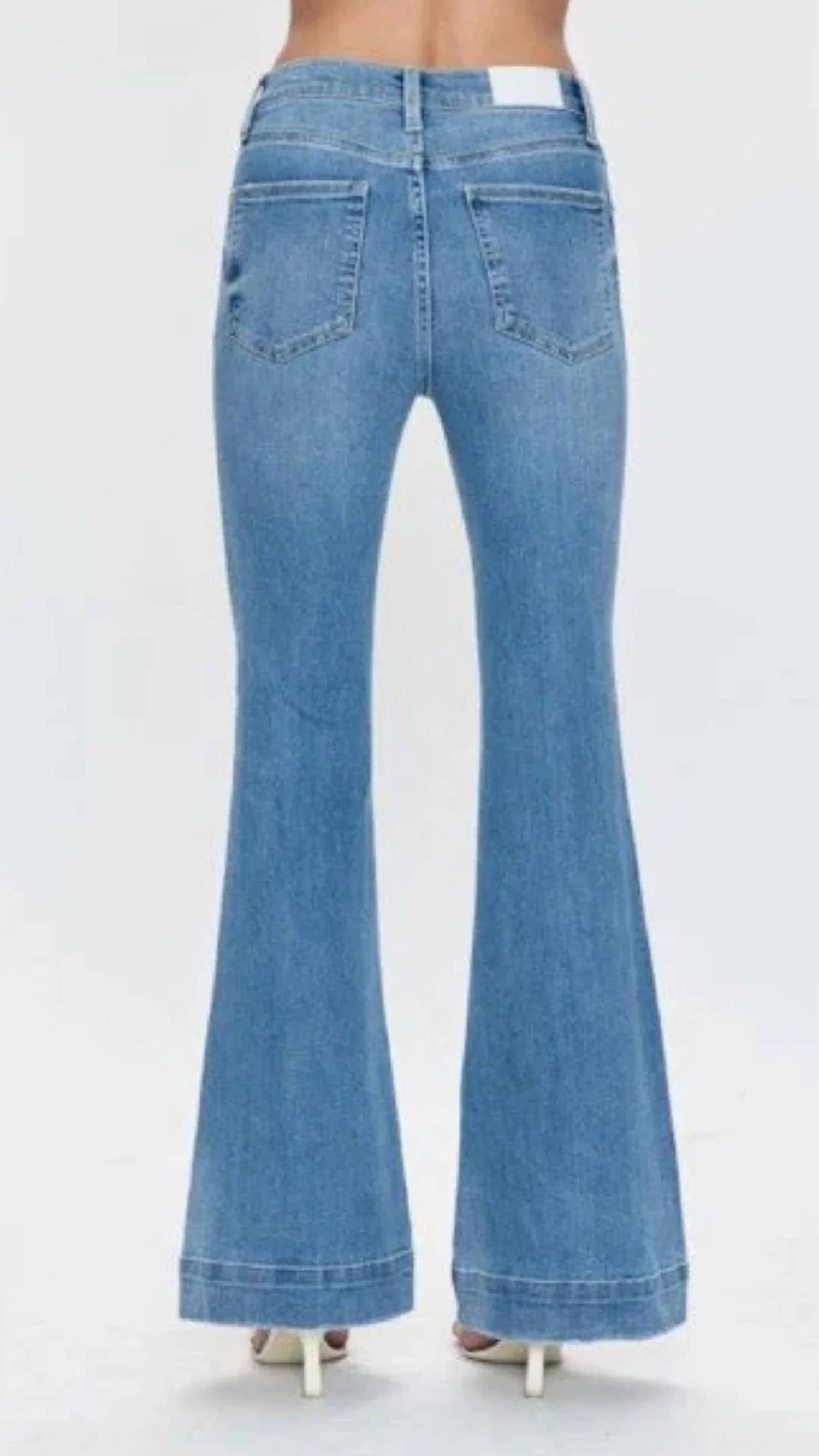 Pistola - Kinsley Mid Rise Flare Jean