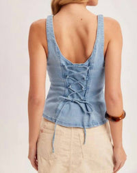 Hem & Thread - Nora Sleeveless Denim Top