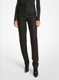 Michael Kors - Samantha Stretch Flannel High-waisted Pants