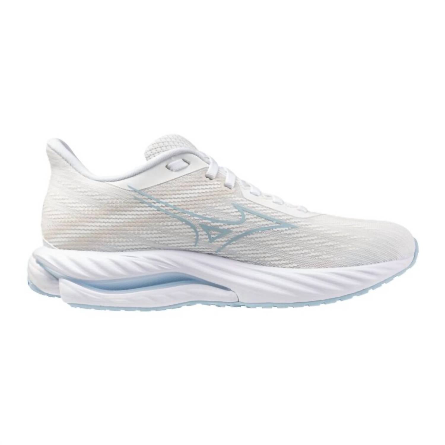 MIZUNO Women's Wave Inspire 21 Running Shoe in white nantucket breeze - women's shoe