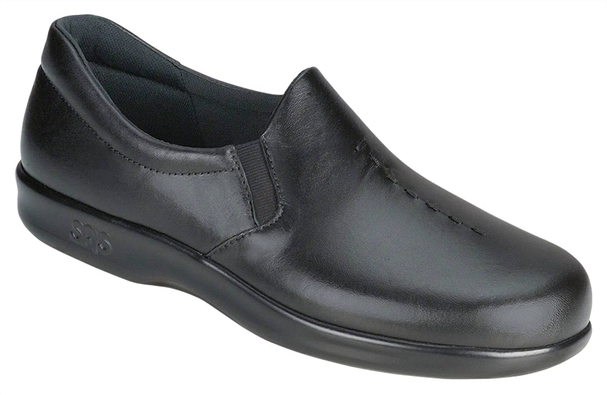 SAS Women's Viva Leather Slip-on Shoes in black - women's flats
